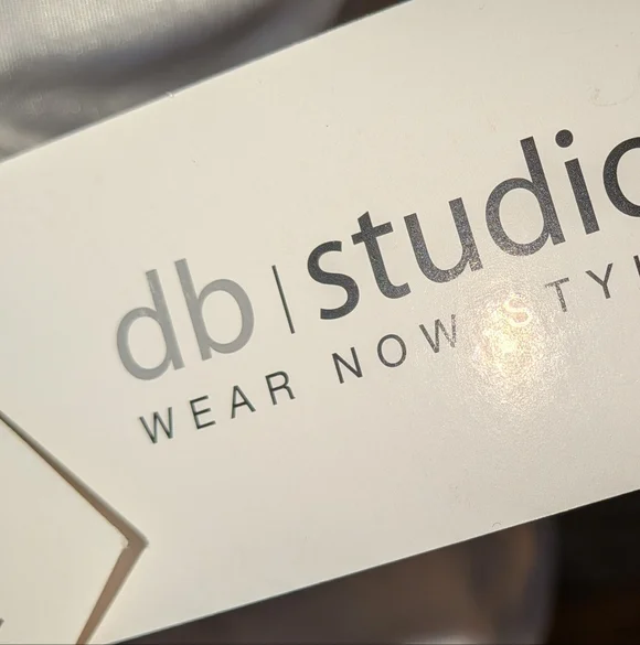 David's Bridal NWT DB Studio White Full Length Halter Gown Open Back - Picture 10 of 15